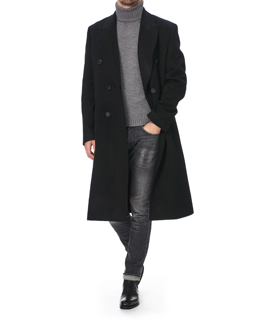 Mies | Takit | Our Legacy | Whale Double Breasted Wool Coat Black