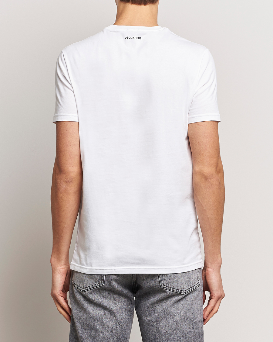 Mies | T-paidat | Dsquared2 | 2-Pack Cotton Stretch Crew Neck Tee White