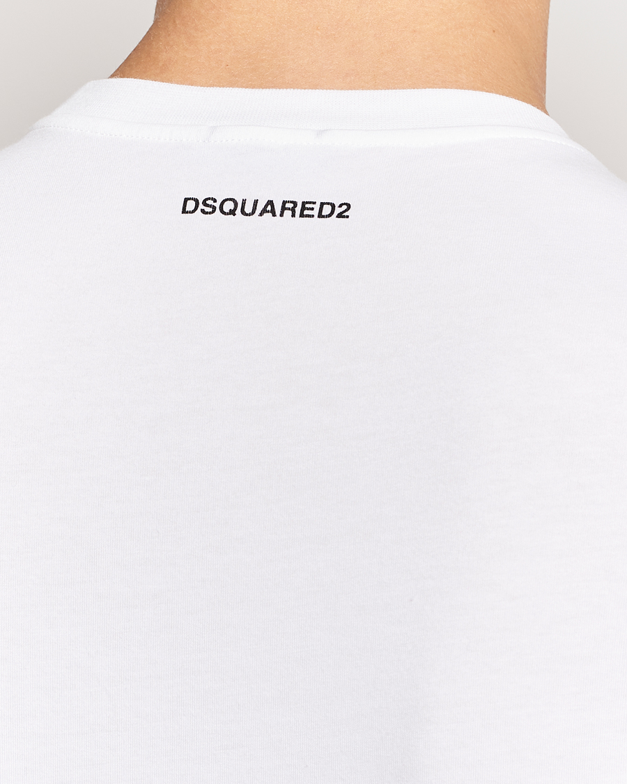 Dsquared² White Cotton Linen Long Sleeves Pullover Sweater main image 1