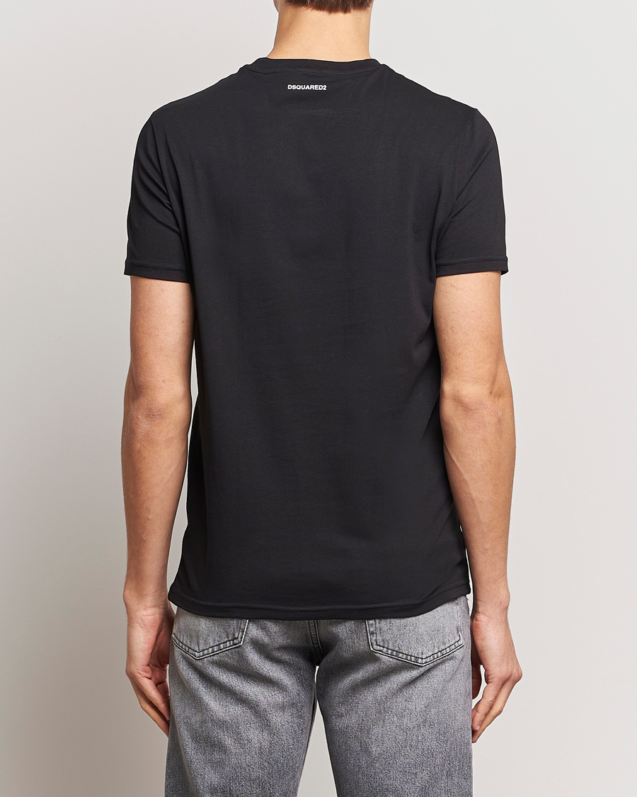 Mies | T-paidat | Dsquared2 | 2-Pack Cotton Stretch Crew Neck Tee Black