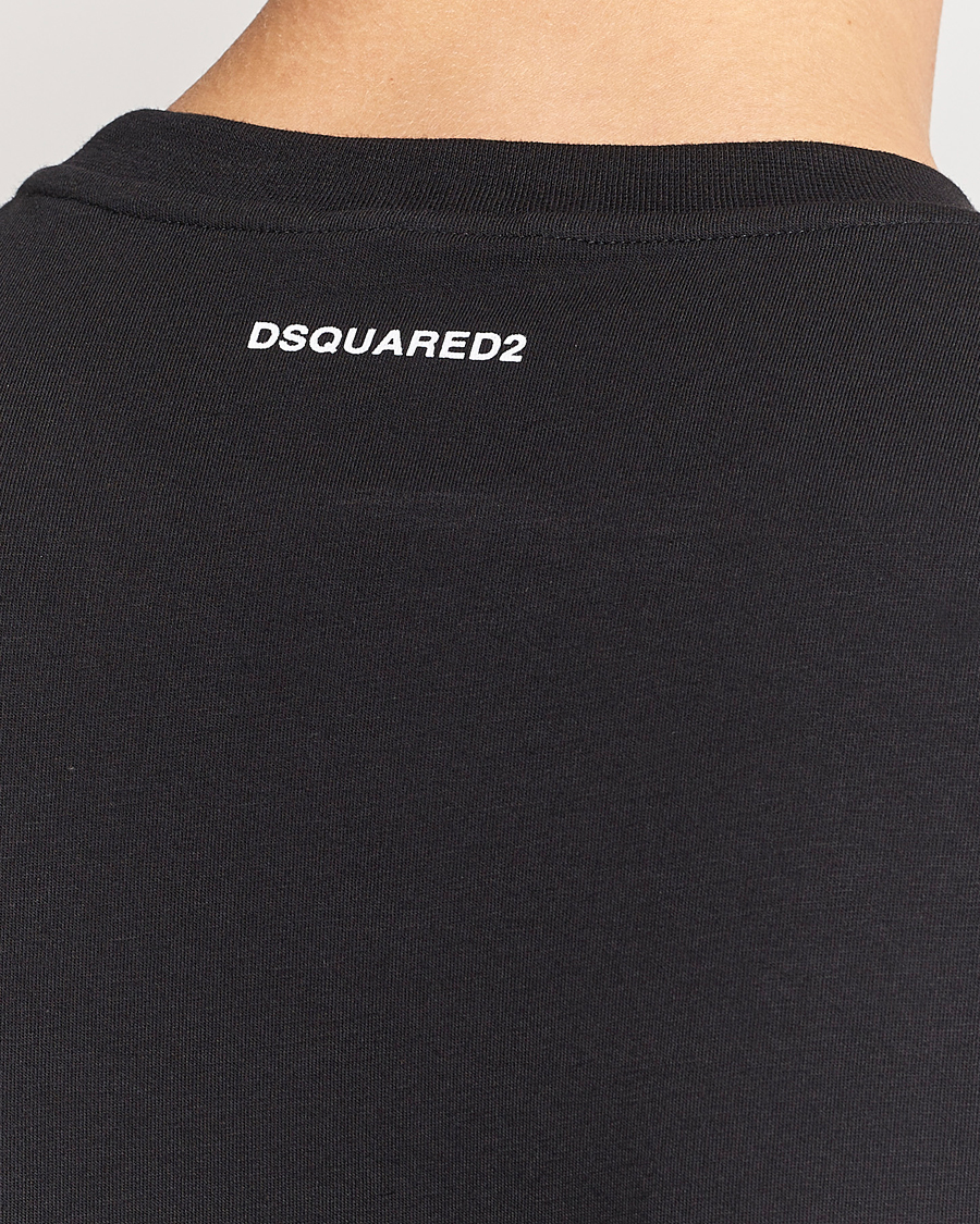 Mies | T-paidat | Dsquared2 | 2-Pack Cotton Stretch Crew Neck Tee Black