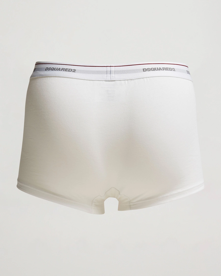Mies | Alusvaatteet | Dsquared2 | 3-Pack Cotton Stretch Trunk White