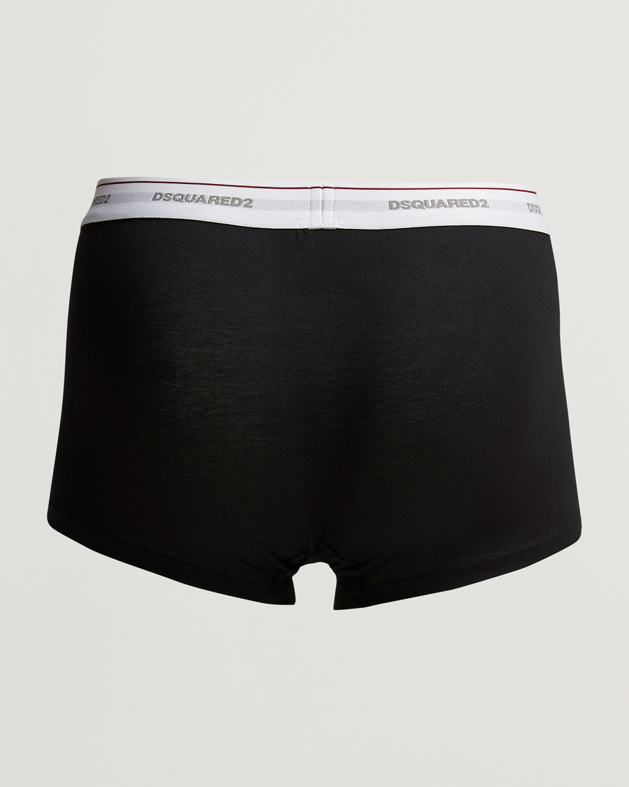 Mies |  | Dsquared2 | 3-Pack Cotton Stretch Trunk Black