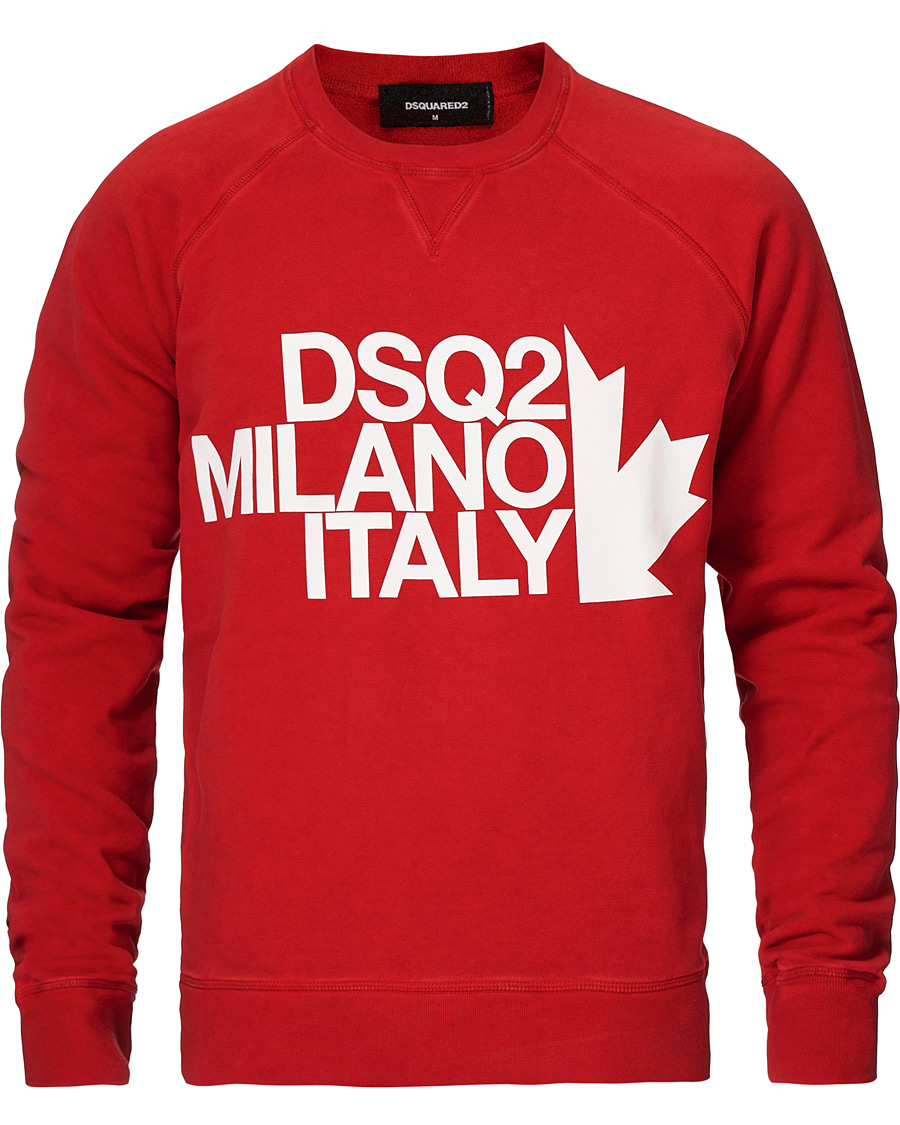 Mies | Puserot | Dsquared2 | Classic Raglan Fit Sweatshirt Red