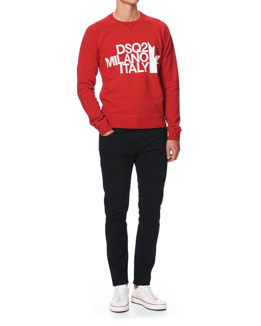 Mies | Puserot | Dsquared2 | Classic Raglan Fit Sweatshirt Red