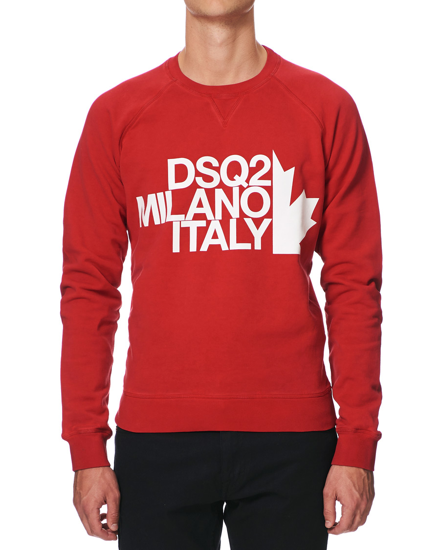 Mies | Puserot | Dsquared2 | Classic Raglan Fit Sweatshirt Red