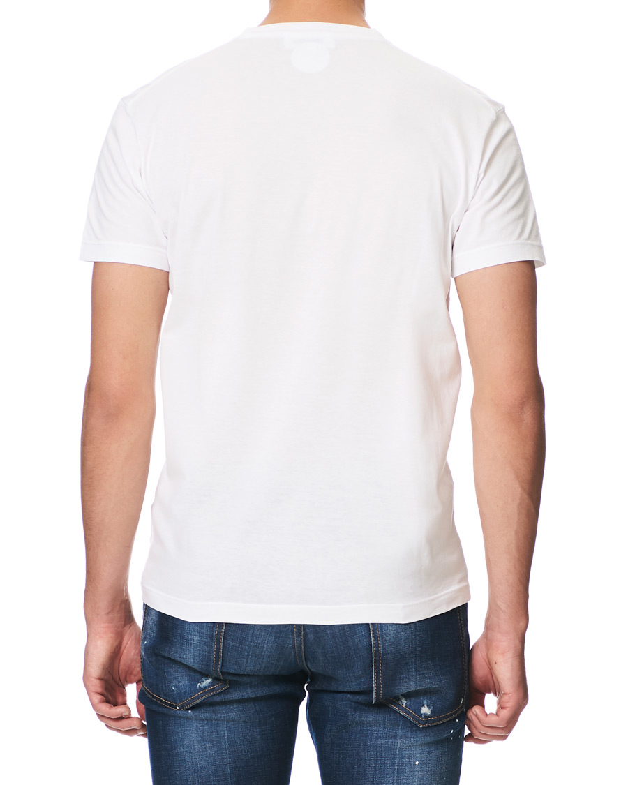 Mies | T-paidat | Dsquared2 | Cool Fit Box Print Logo Crew Neck Tee White