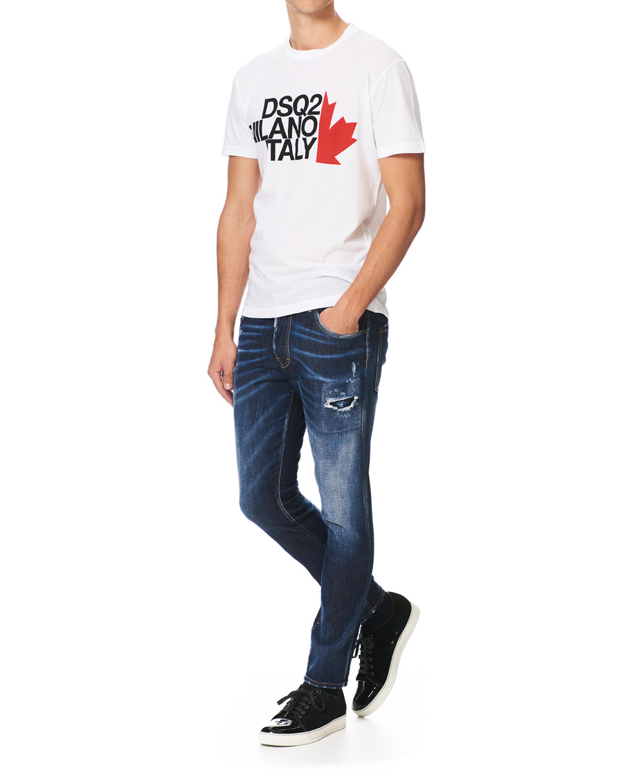 Mies | T-paidat | Dsquared2 | Cool Fit Logo Crew Neck Tee White