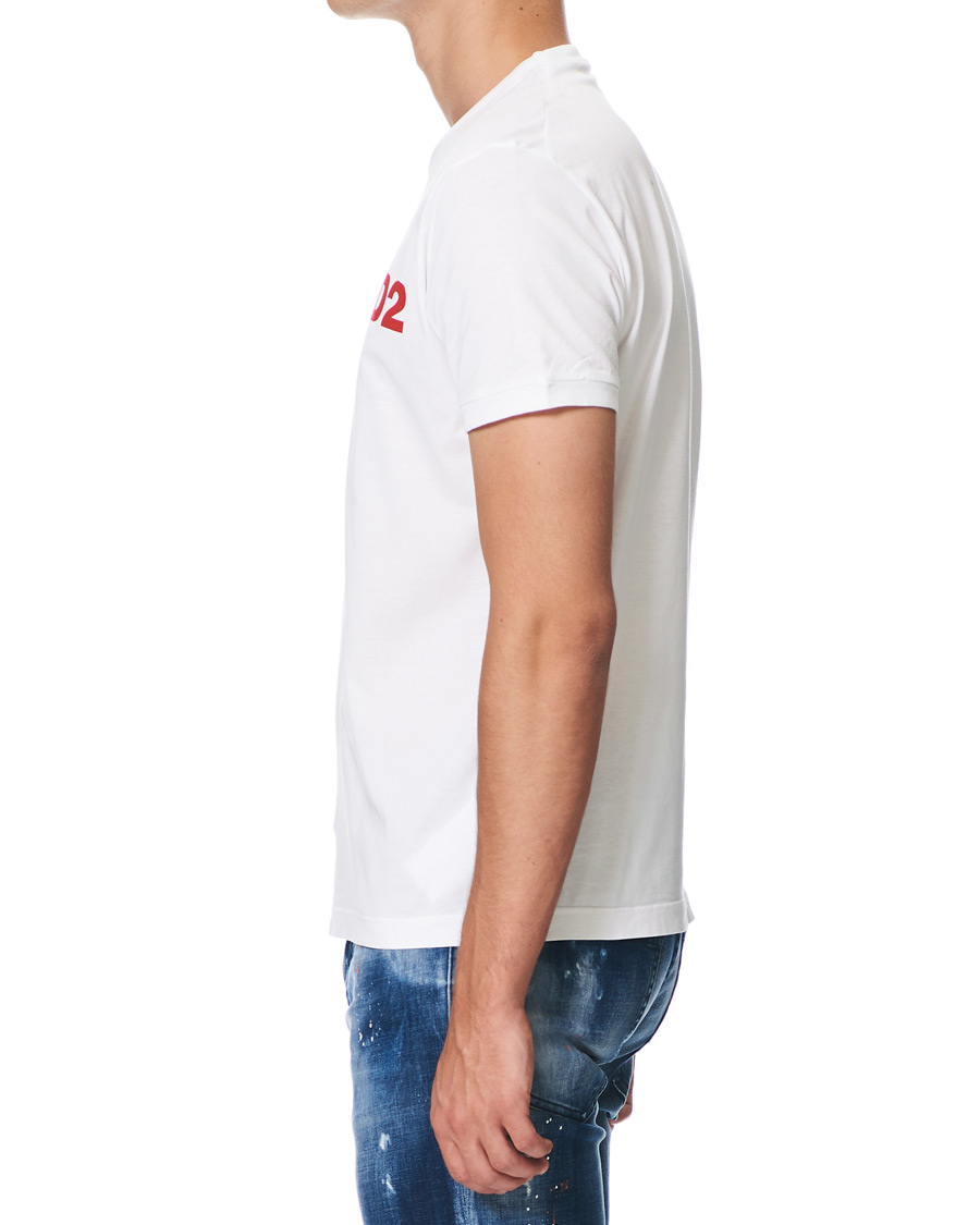 Mies | T-paidat | Dsquared2 | Slouch Fit Logo Crew Neck Tee White
