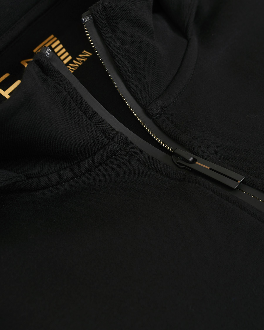 Mies | Puserot | EA7 | Train Gold Label Full Zip Hoodie Black