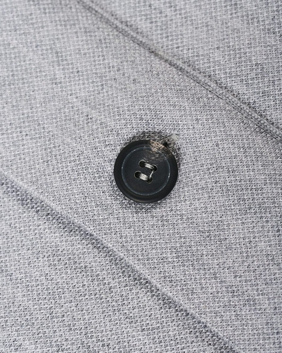 Mies | Puserot | 14 Savile Row | Silk/Cashmere/Wool Cardigan Pale Grey