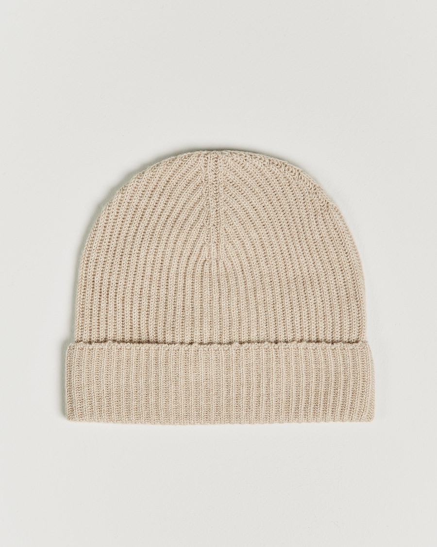 Miehet |  | Johnstons of Elgin | Cashmere Ribbed Hat Natural
