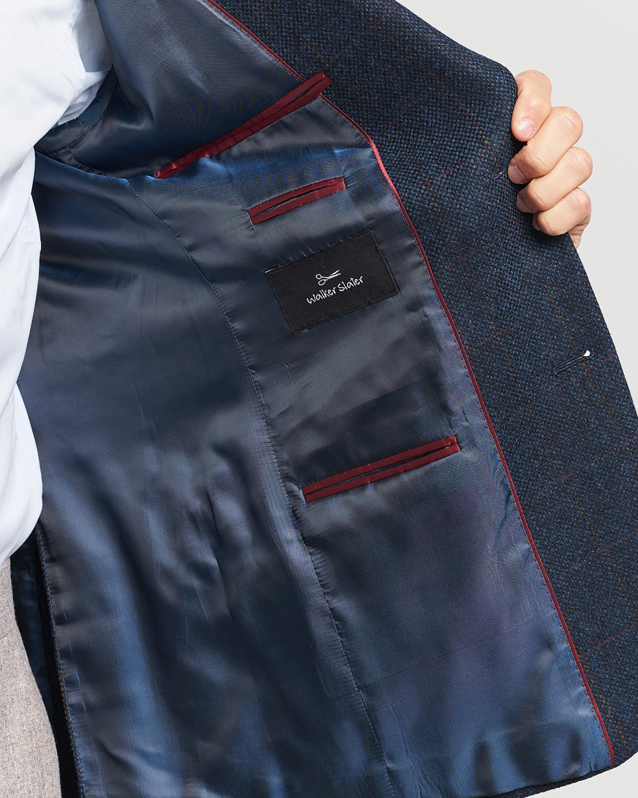 Mies | Pikkutakit | Walker Slater | Edward Lambswool Windowpane Blazer Navy