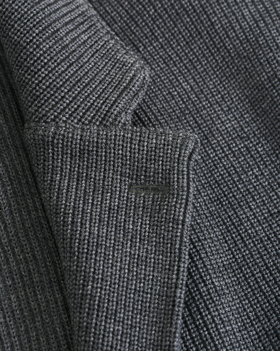 Mies | Pikkutakit | Lardini | Knitted Wool Blazer Grey