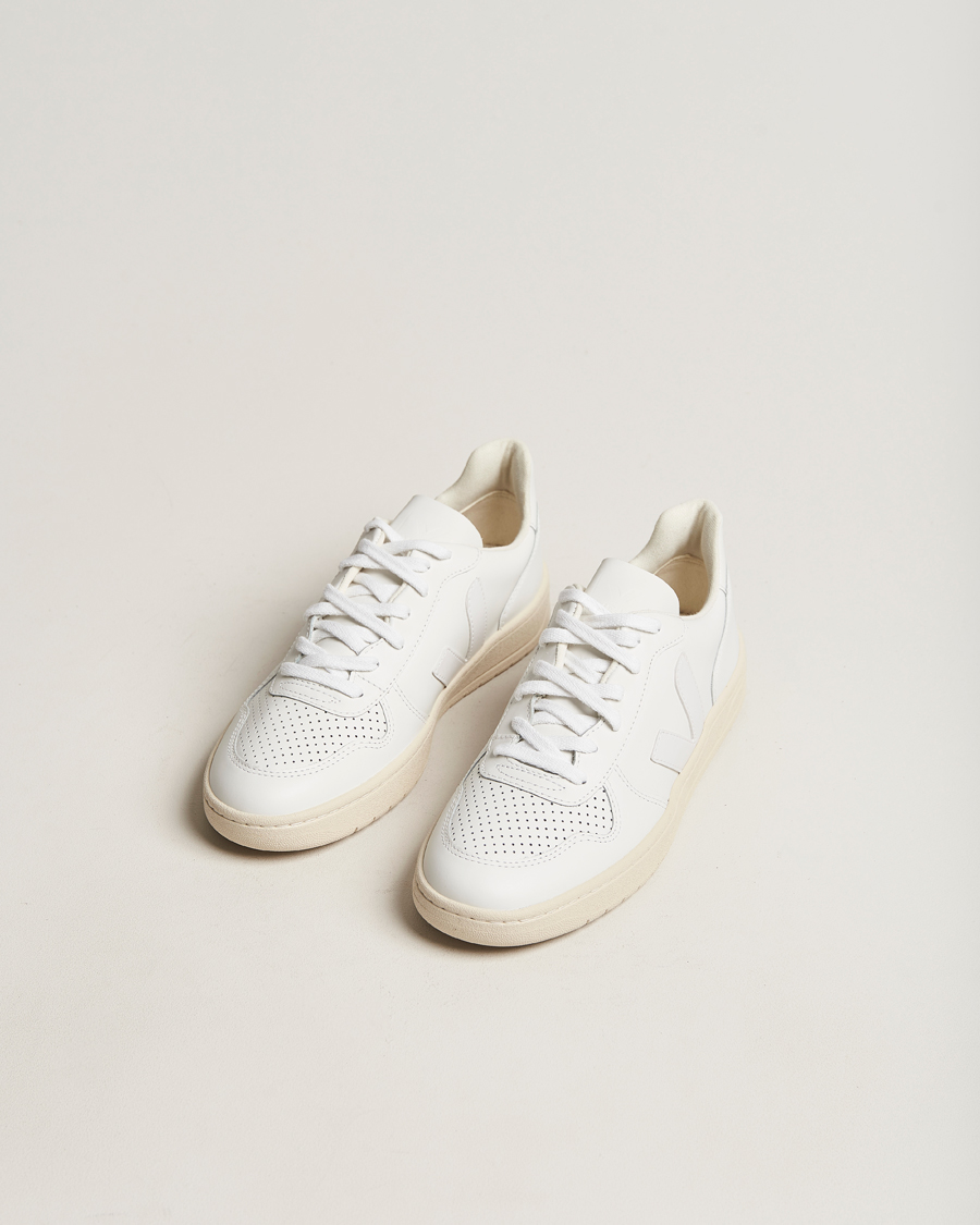 Mies |  | Veja | V-10 Leather Sneaker Extra White