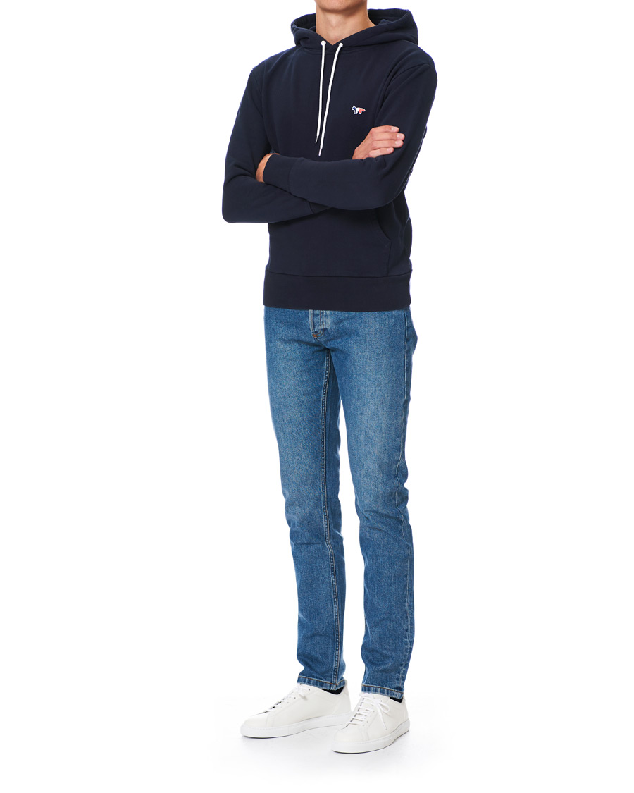 Mies | Puserot | Maison Kitsuné | Tricolor Fox Hoodie Navy