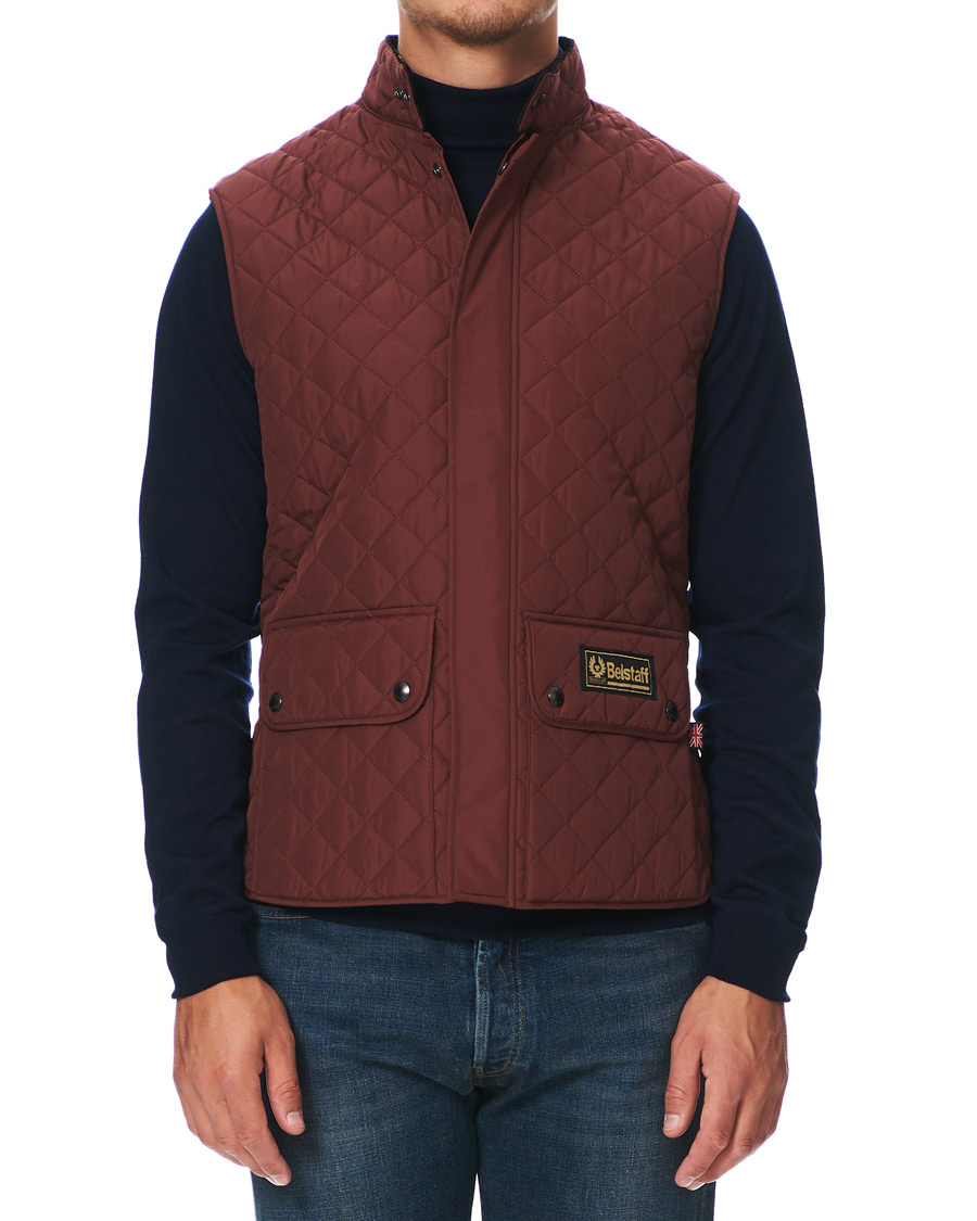 Mies | Takit | Belstaff | Waistcoat Quilted Burnished Red