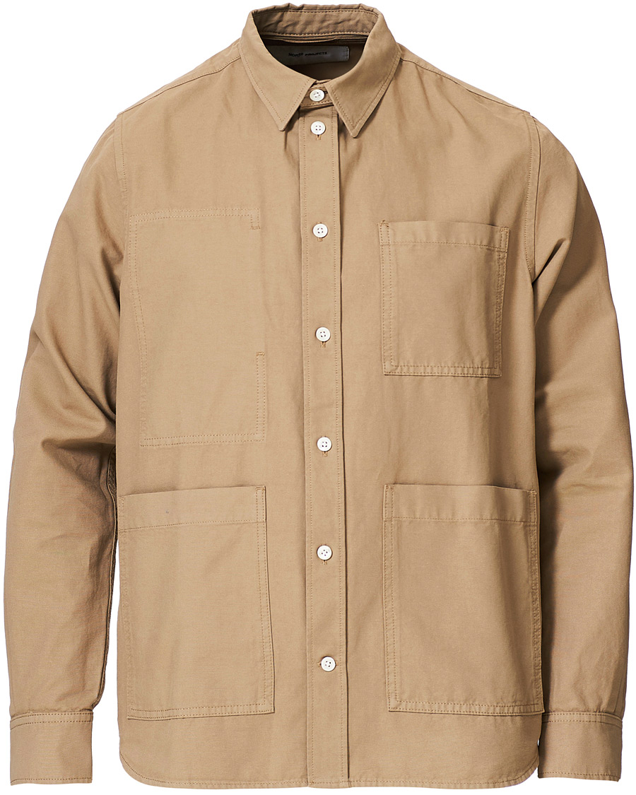 Mies | Kauluspaidat | Norse Projects | Thorsten Canvas Overshirt Utility Khaki