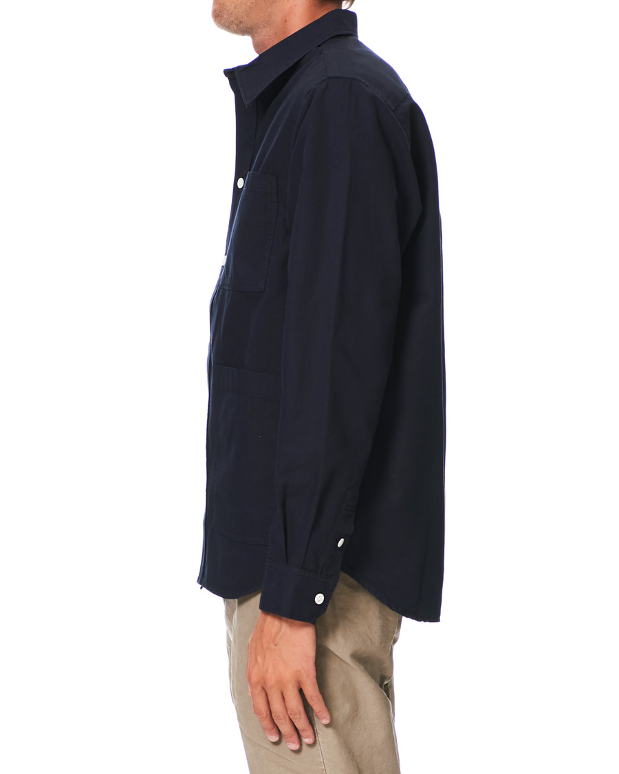 Mies | Kauluspaidat | Norse Projects | Thorsten Canvas Overshirt Dark Navy