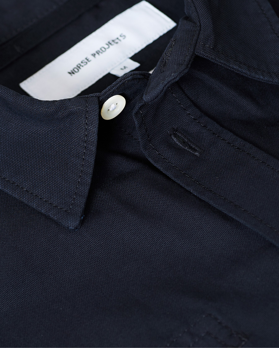 Mies | Kauluspaidat | Norse Projects | Thorsten Canvas Overshirt Dark Navy