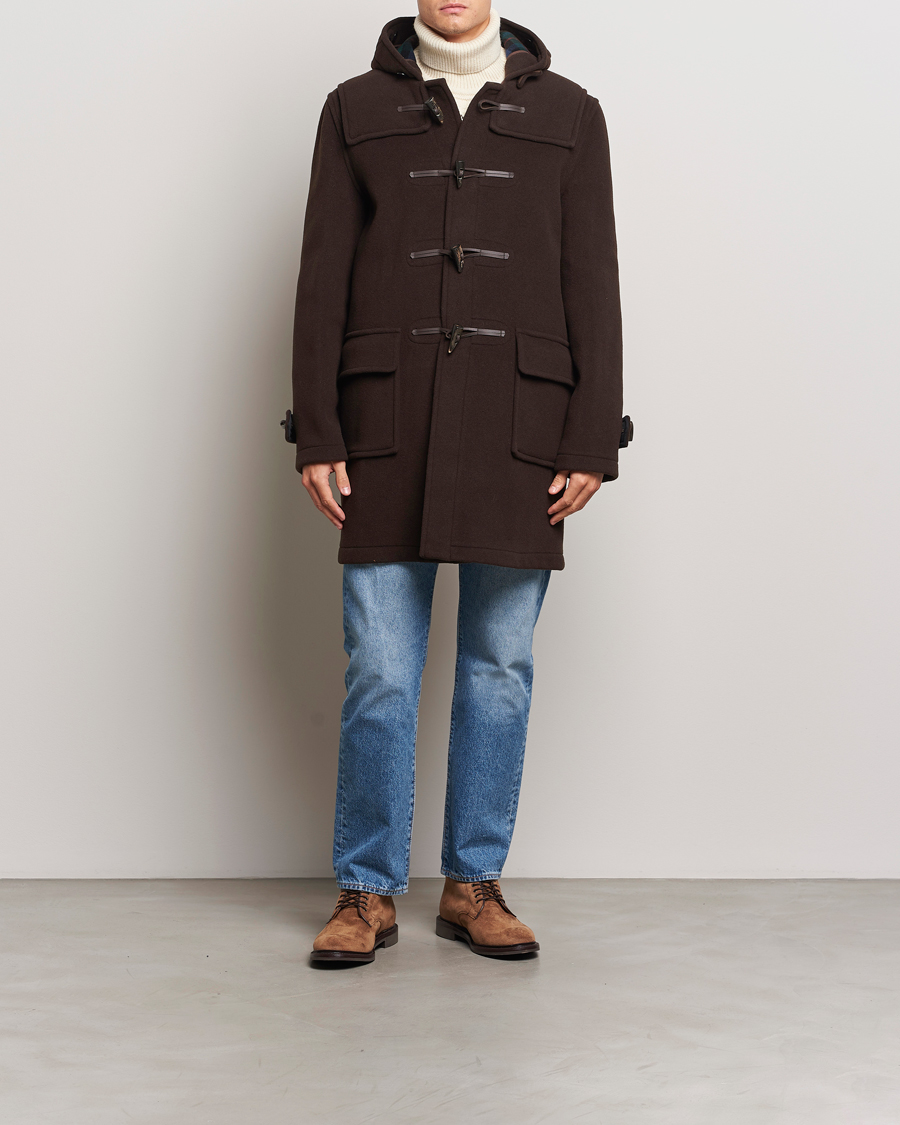 Mies | Takit | Gloverall | Morris Duffle Coat Brown/Tartan