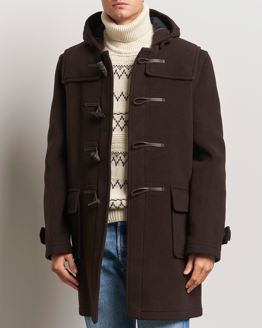 Mies | Takit | Gloverall | Morris Duffle Coat Brown/Tartan