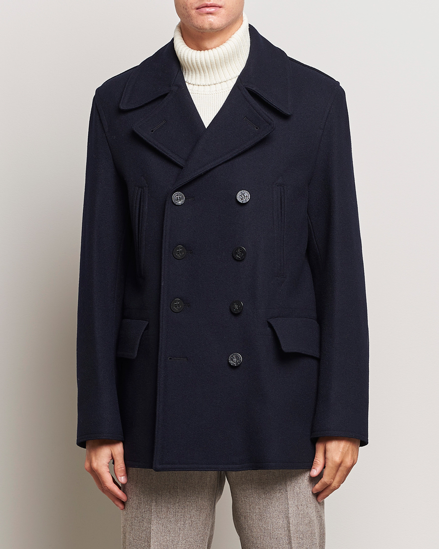 Mies | Gloverall | Gloverall | Churchill Reefer Peacoat Navy