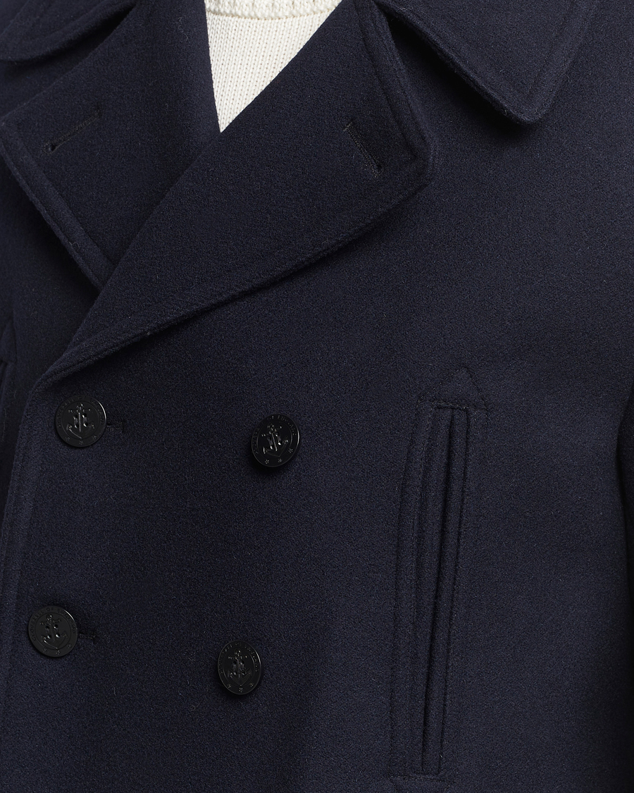 Mies | Takit | Gloverall | Churchill Reefer Peacoat Navy