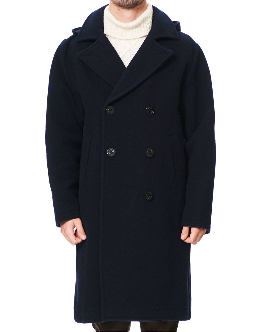 Mies | Takit | Gloverall | Shakelton Long Peacoat Navy