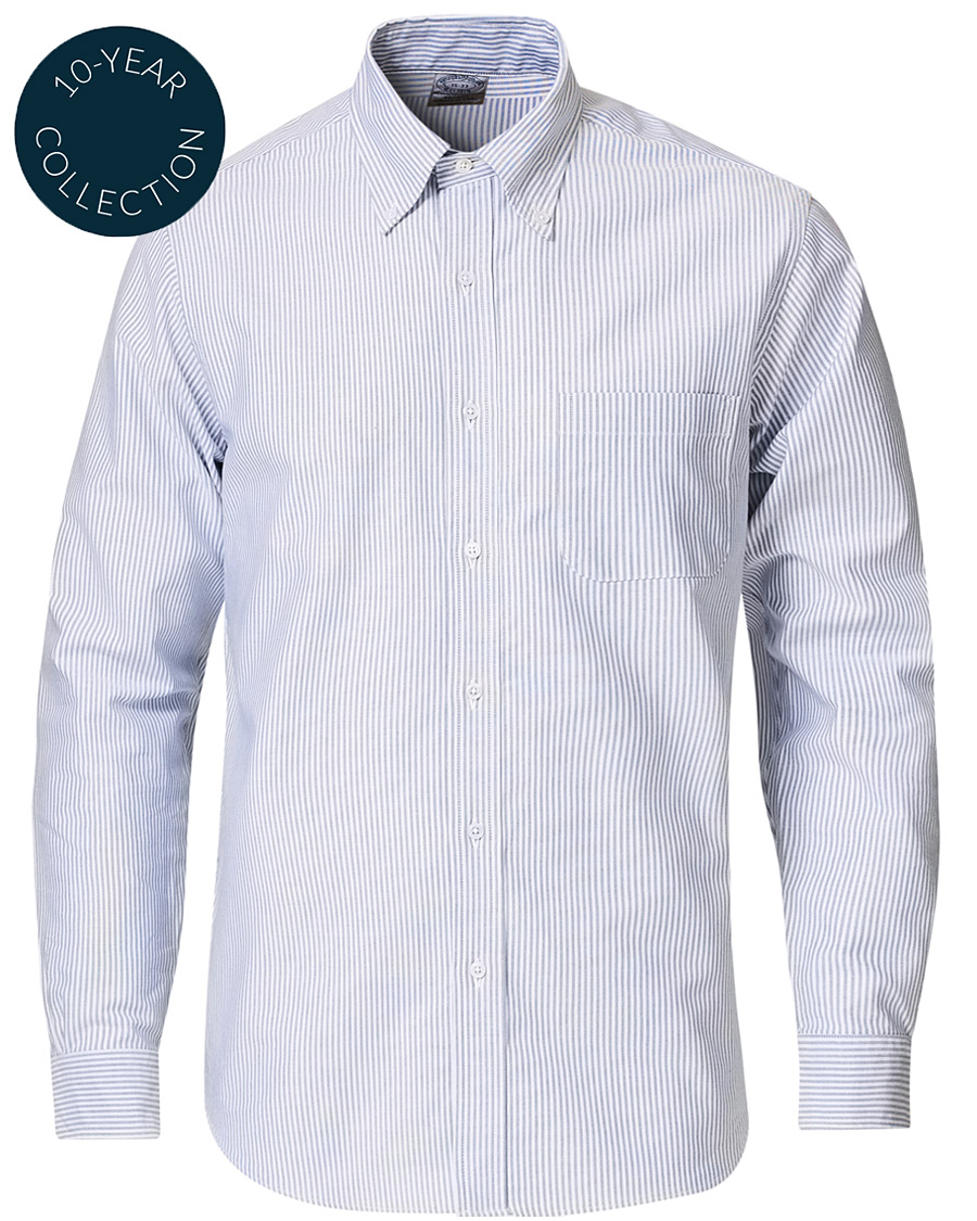 Mies | Kauluspaidat | Brooks Brothers | Regent Fit Supima Cotton Oxford Shirt White/Blue