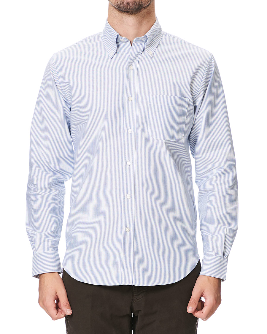 Mies | Kauluspaidat | Brooks Brothers | Regent Fit Supima Cotton Oxford Shirt White/Blue