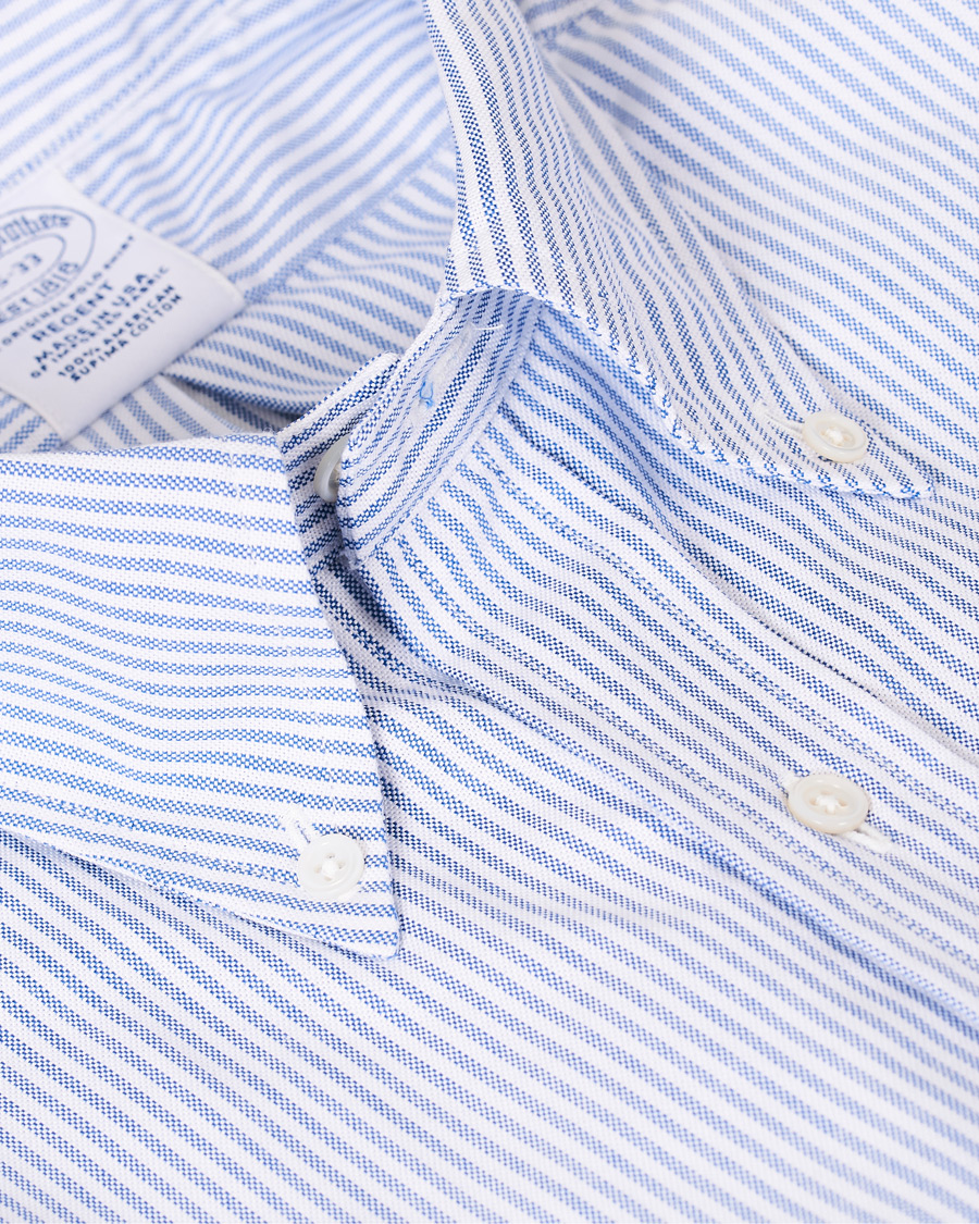 Mies | Kauluspaidat | Brooks Brothers | Regent Fit Supima Cotton Oxford Shirt White/Blue