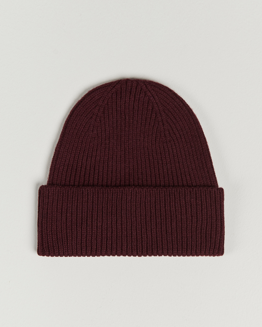 Mies | Pipot | Colorful Standard | Merino Wool Beanie Oxblood Red