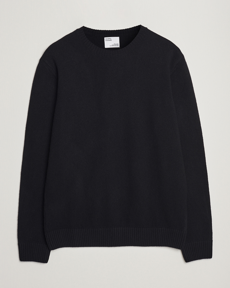 Mies | Puserot | Colorful Standard | Classic Merino Wool Crew Neck Deep Black