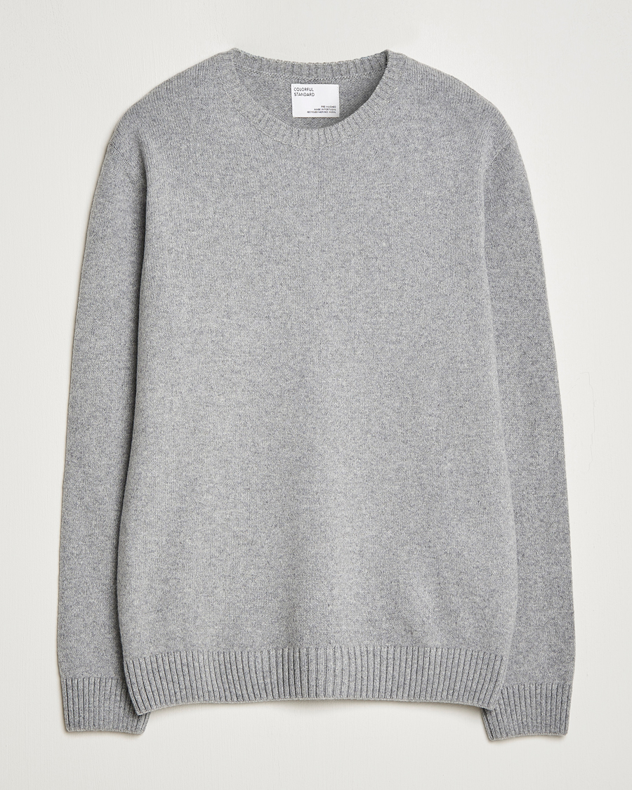 Mies | Puserot | Colorful Standard | Classic Merino Wool Crew Neck Heather Grey