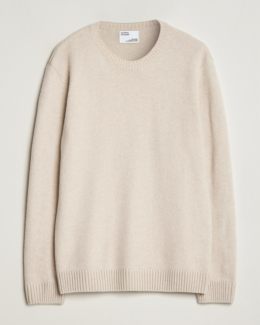 Mies | Puserot | Colorful Standard | Classic Merino Wool Crew Neck Ivory White