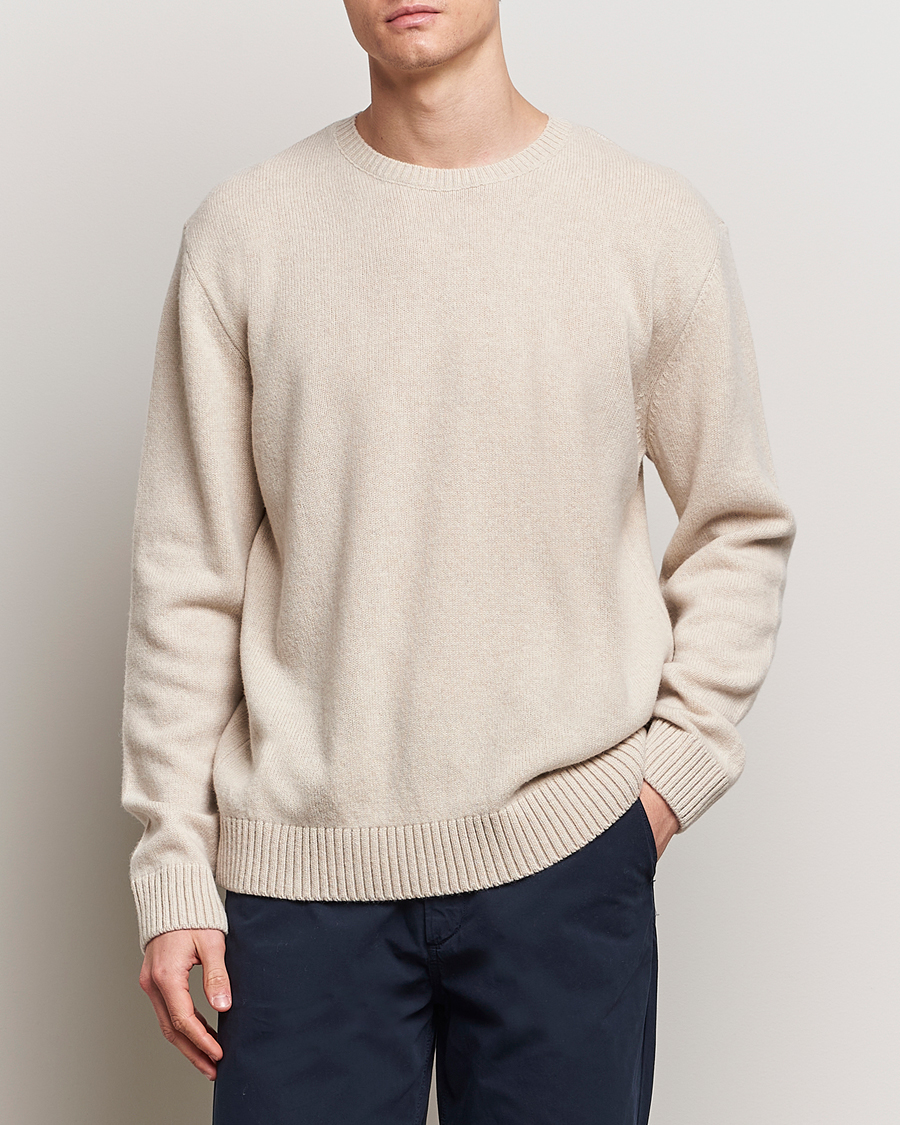 Mies |  | Colorful Standard | Classic Merino Wool Crew Neck Ivory White