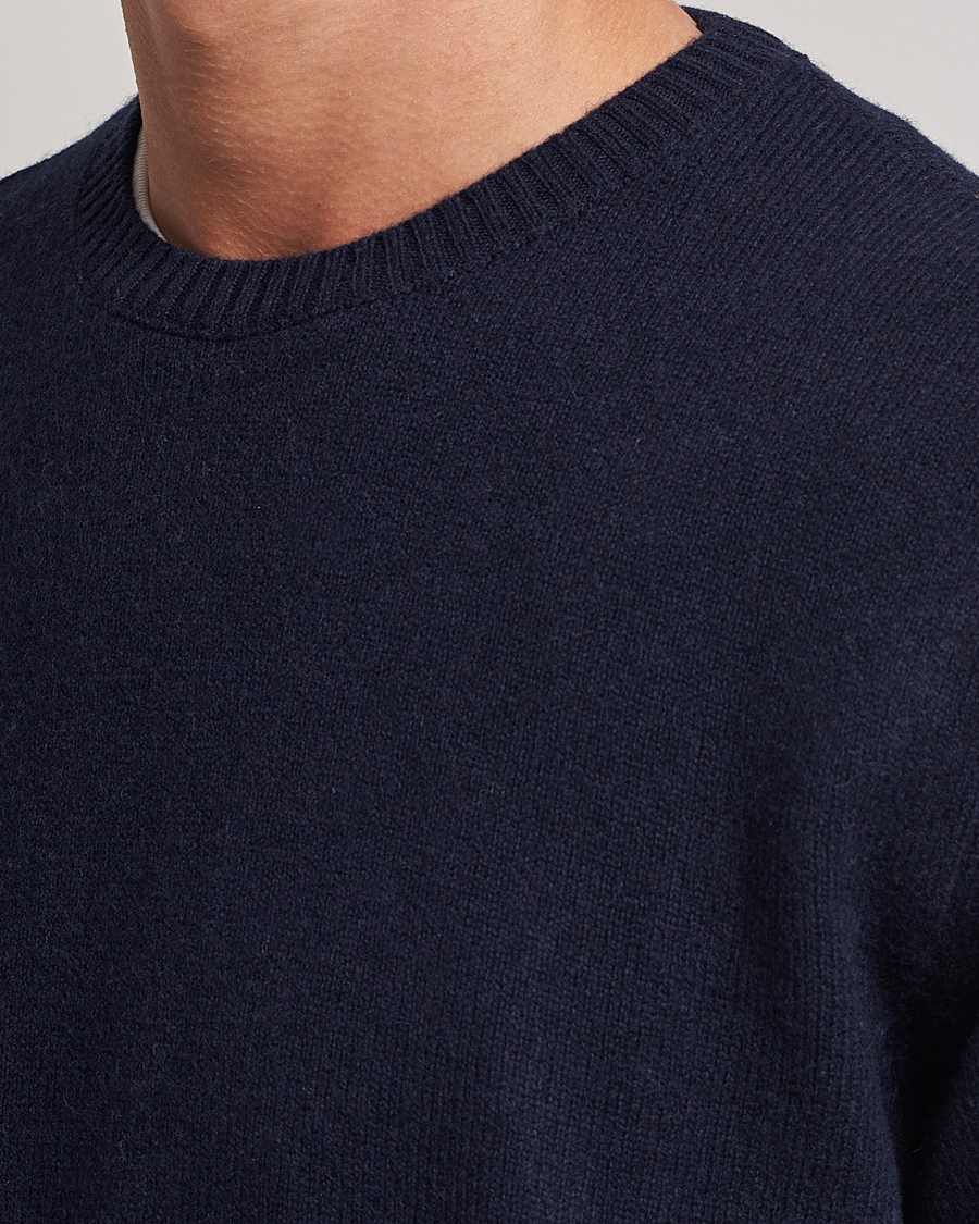 Mies | Puserot | Colorful Standard | Classic Merino Wool Crew Neck Navy Blue