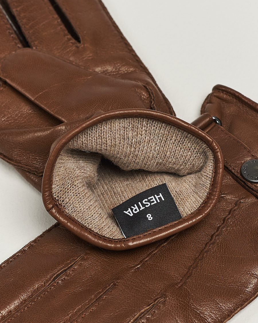 Mies | Käsineet | Hestra | Jake Wool Lined Buckle Glove Light Brown