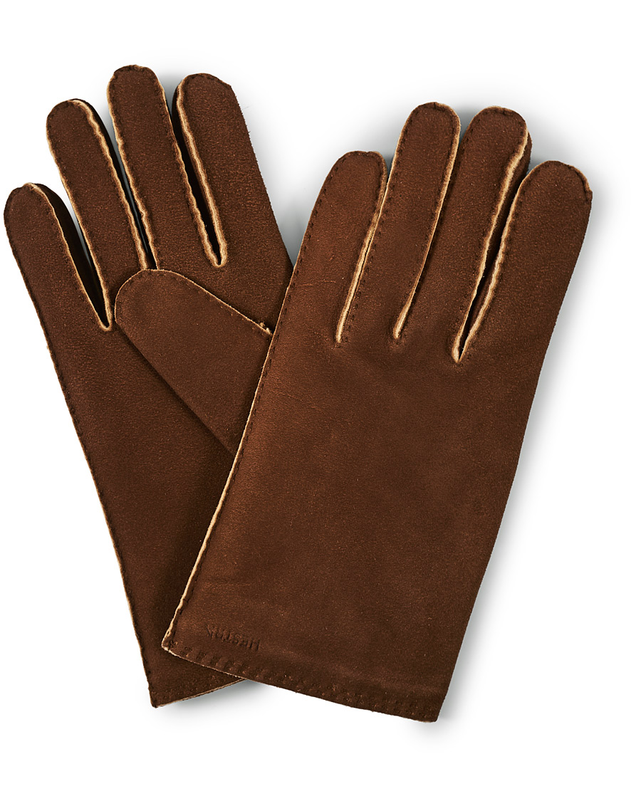 Mies | Hestra Philippe Chamoise Wool Lined Glove Brown | Hestra | Philippe Chamoise Wool Lined Glove Brown