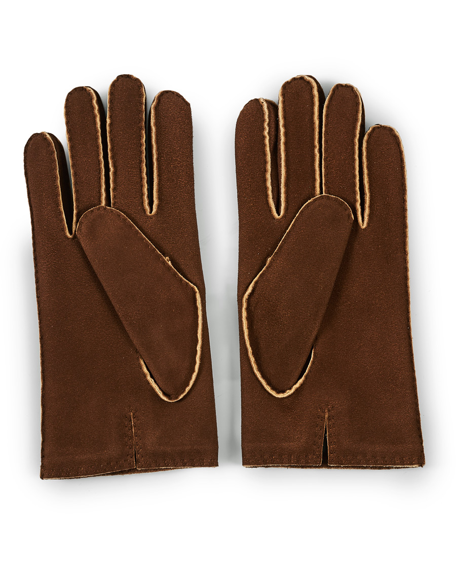 Mies | Hestra Philippe Chamoise Wool Lined Glove Brown | Hestra | Philippe Chamoise Wool Lined Glove Brown