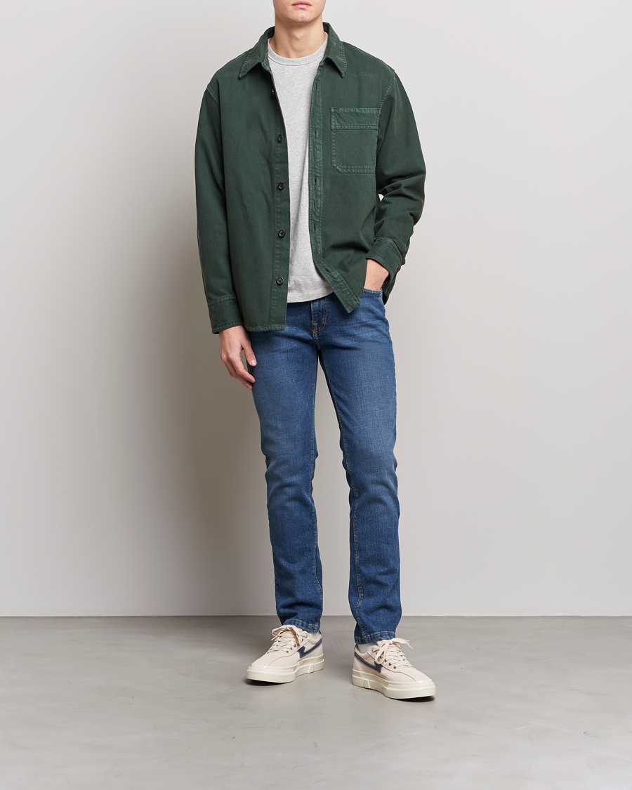 Mies | Farkut | Jeanerica | SM001 Slim Jeans Mid Vintage