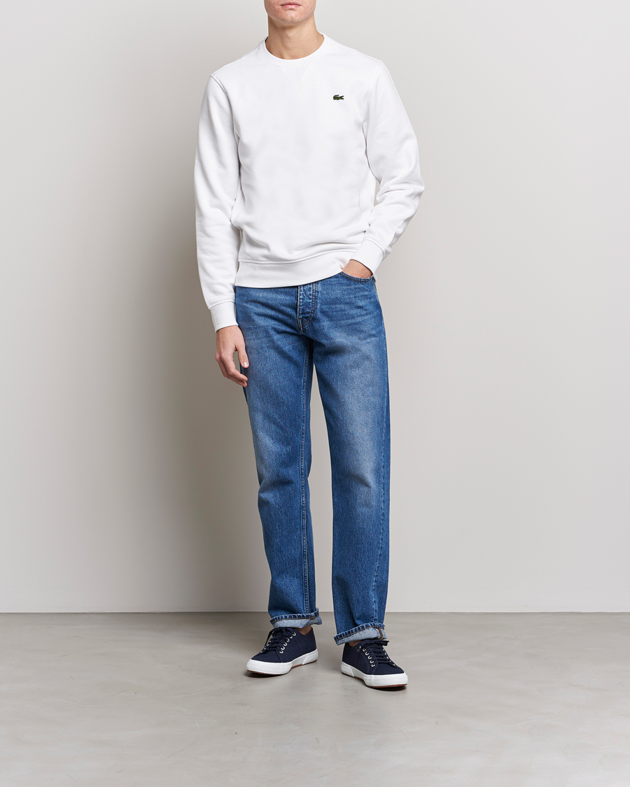 Mies | Puserot | Lacoste | Crew Neck Sweatshirt White