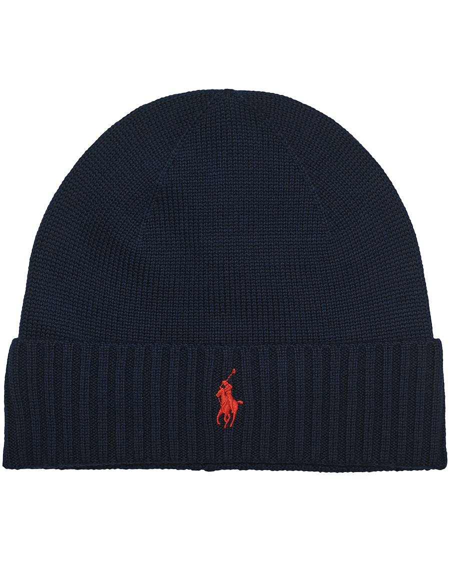 Mies | Polo Ralph Lauren Merino Wool Beanie Piper Navy | Polo Ralph Lauren | Merino Wool Beanie Piper Navy