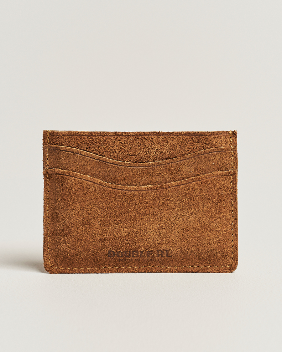 Mies | Ralph Lauren Holiday Gifting | RRL | Rough Out Cardholder Wallet Brown