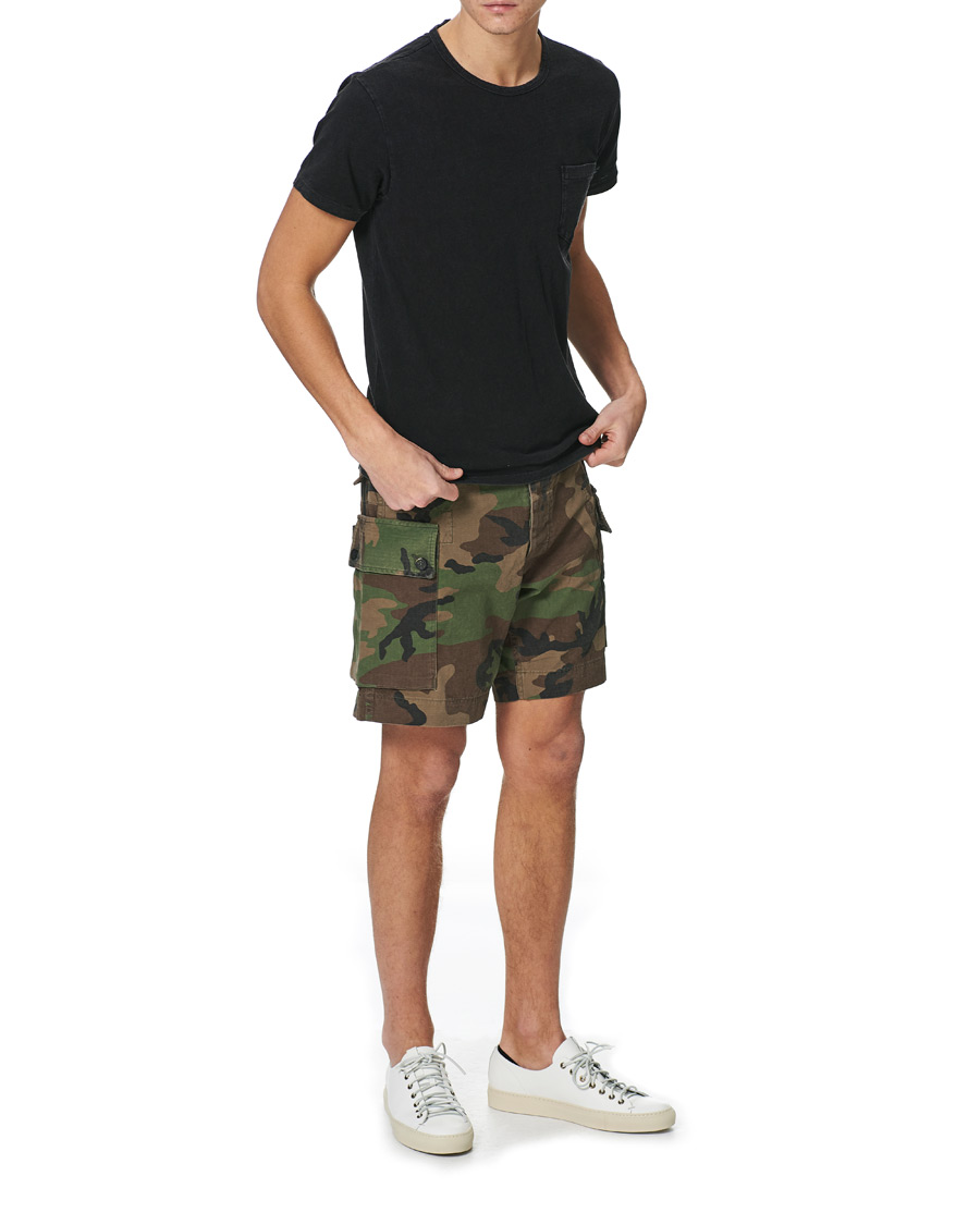 Mies | T-paidat | RRL | Washed Pocket Tee Black Indigo