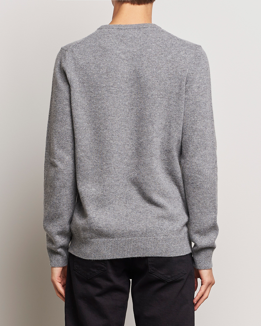 Mies | Puserot | Lyle & Scott | Lambswool Crew Neck Pullover Mid Grey Melange