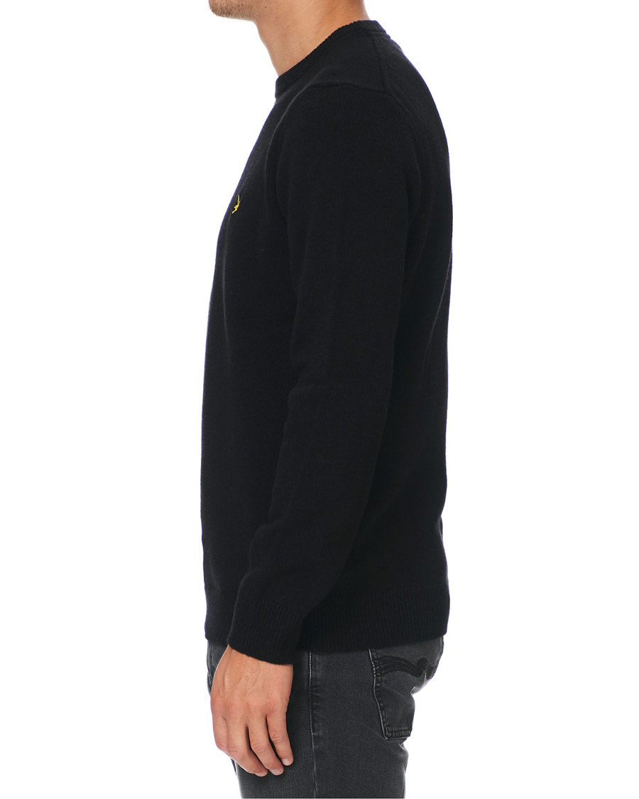 Mies | Puserot | Lyle & Scott | Lambswool Crew Neck Pullover Black