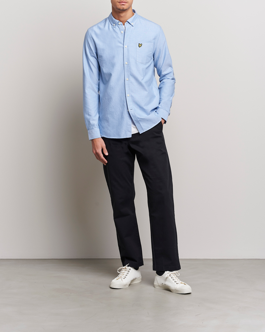 Mies | Oxford-paidat | Lyle & Scott | Lightweight Oxford Shirt Riviera Blue