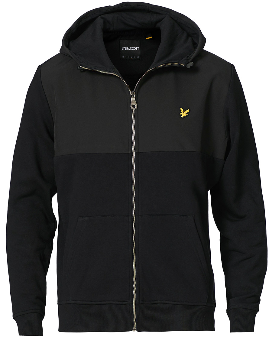 Mies | Puserot | Lyle & Scott | Softshell Jersey Zip Hoodie Black